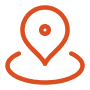 Location pin icon for Domestic Freight in Canada, USA, and Mexico